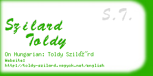 szilard toldy business card